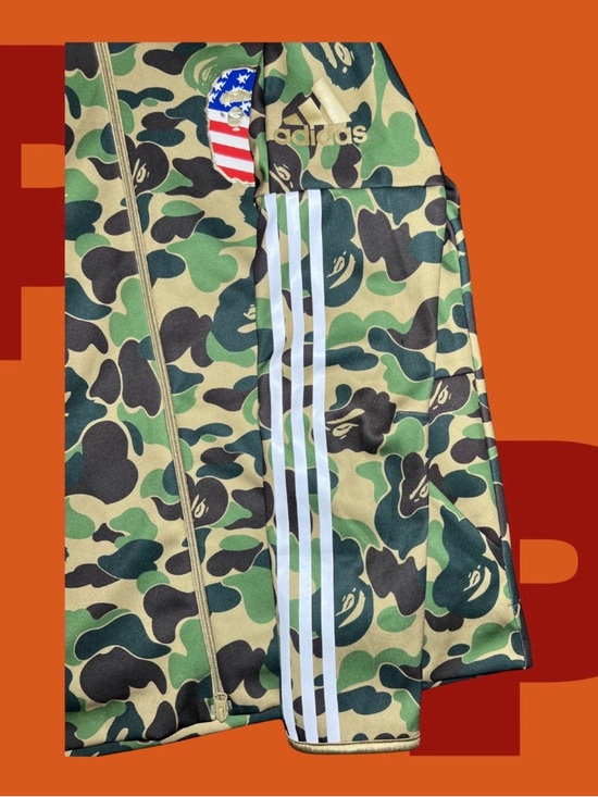A Bathing Ape x Adidas BAPE Shark Full Zip Jacket Hoodie (Large) - Picture 2 of 3